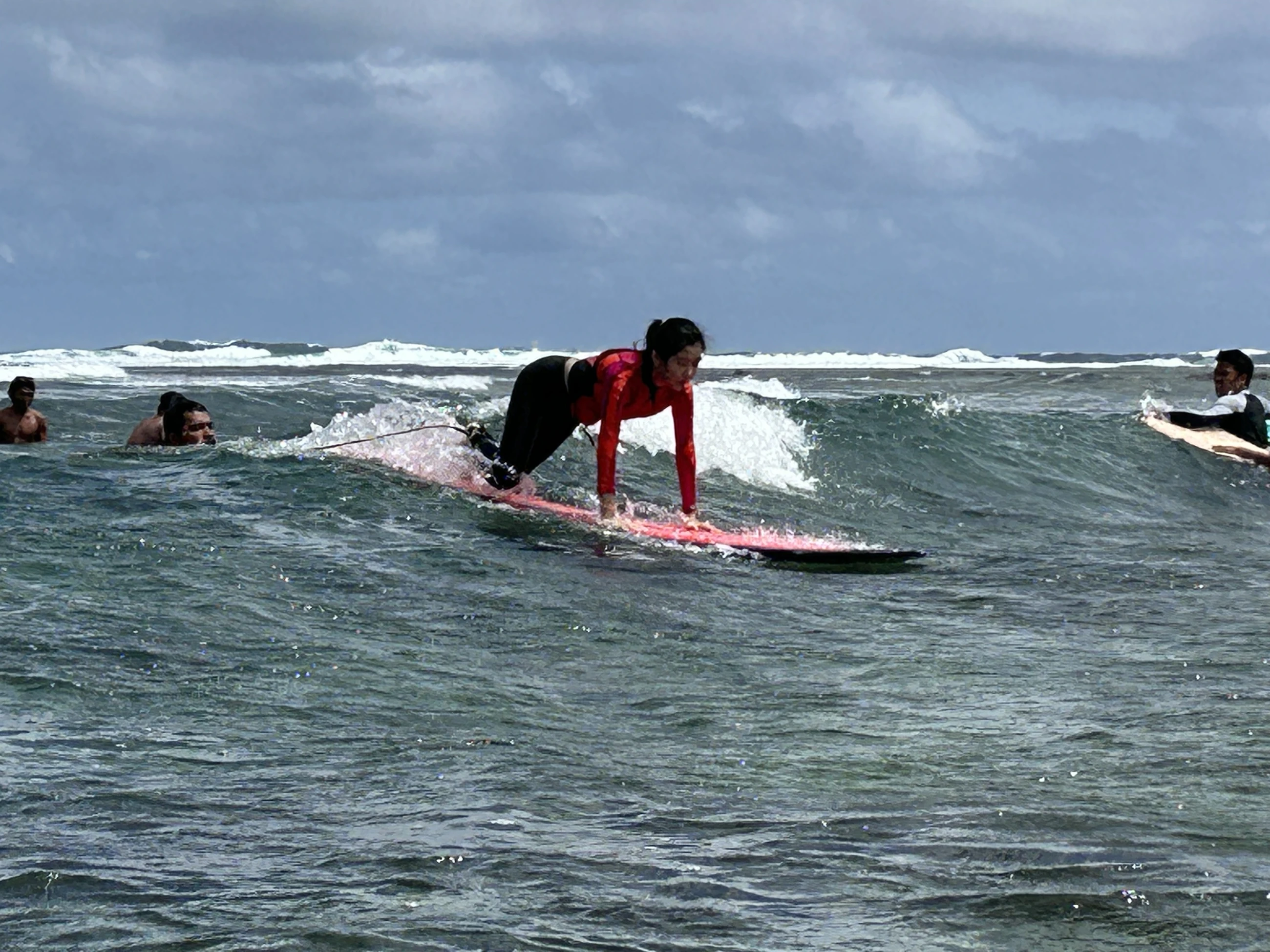 Surfing / getting onto the board